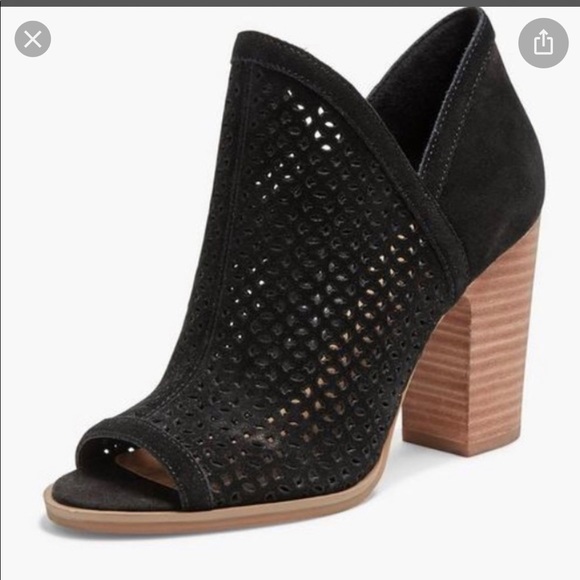 Lucky Brand Shoes - Lucky Brand Lively Open Toe Perforated Booties